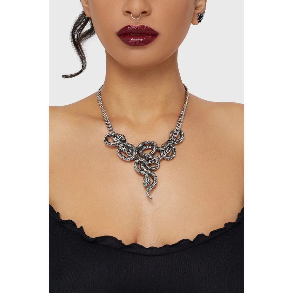Killstar midnight venom serpent necklace